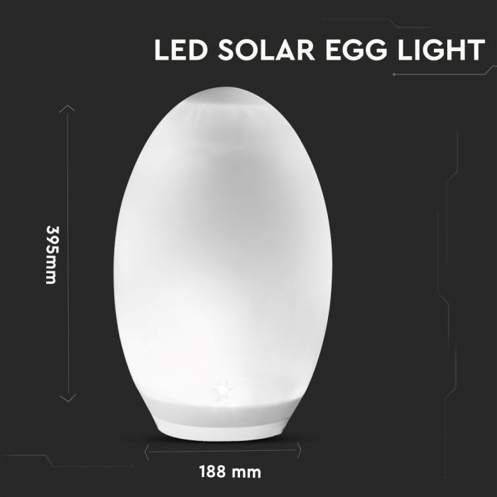 Solar Glow Egg Light – Colour-Changing Garden Lantern - Landscape Pathway Lighting - Solar Lighting