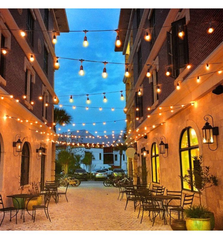 Outdoor Solar LED String Light 10m with 10xE27 Bulbs Remote Control - Solar LED light