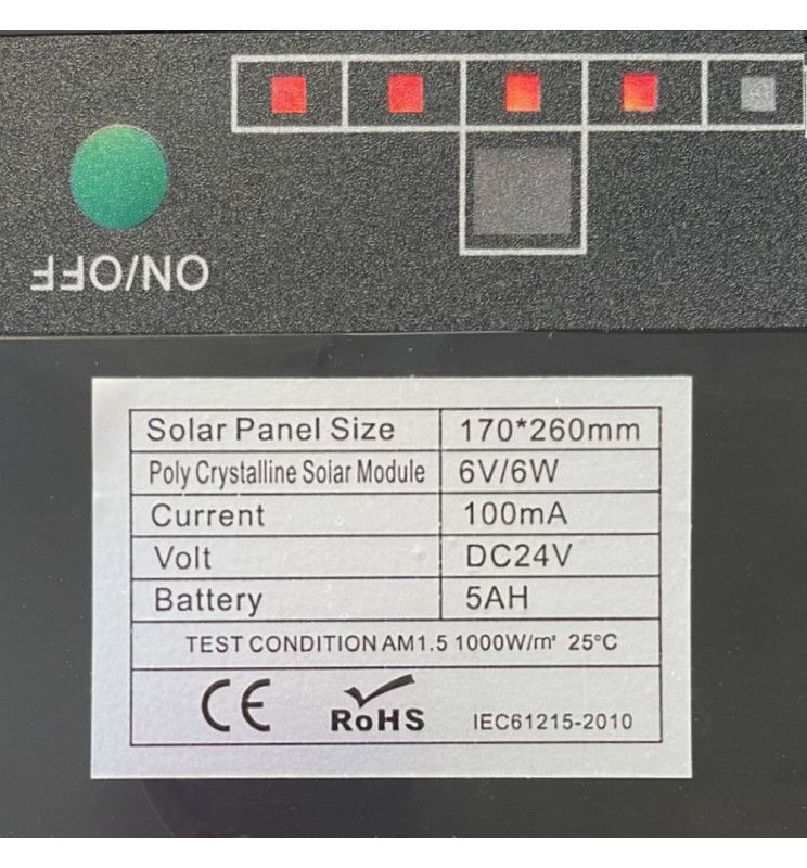 Outdoor Solar LED String Light 10m with 10xE27 Bulbs Remote Control - Solar LED light