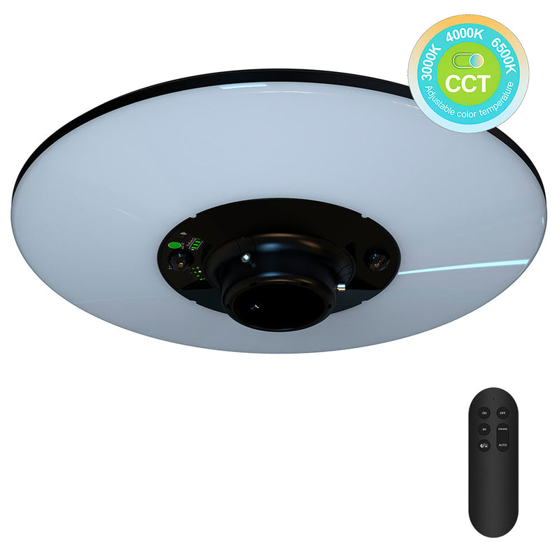 Solar LED Garden Light with 2.5m Pole 3CCT 1800Lm PIR Sensor & Remote Control IP65