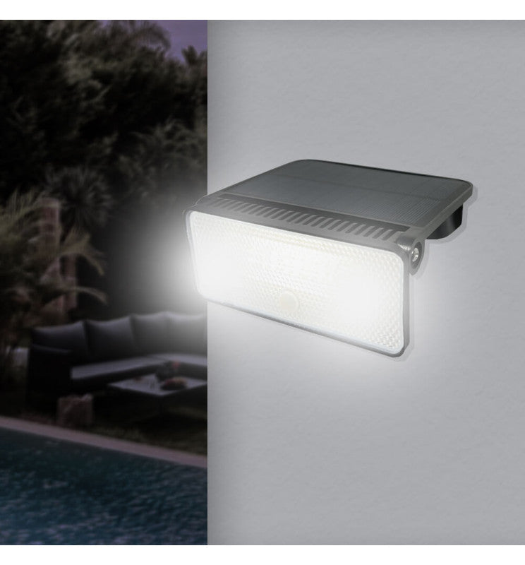 8W Solar LED Sconce with PIR Motion Sensor 4000K - Solar LED light