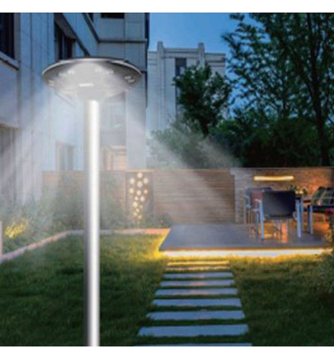 Solar LED Street Light With 4m Lamppost GARDEN 4000K and Remote Control