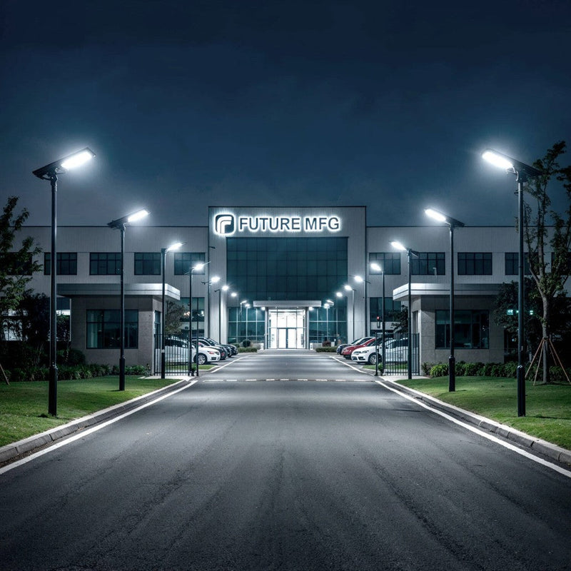 Solar LED Streetlight 1800lm with Remote Control and Motion Sensor