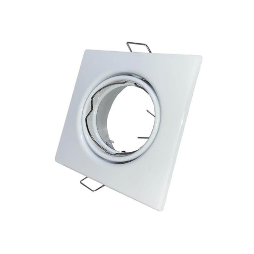 Square Recessed Light Frame for GU10 MR16 Light Bulbs - Lighting Accessories - Downlights