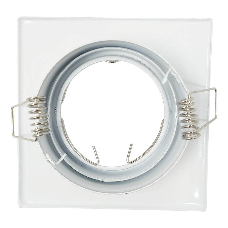Square Recessed Light Frame for GU10 MR16 Light Bulbs - Lighting Accessories - Downlights