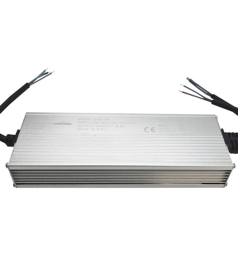 200W 24V GXtronic LED Power Supply IP68 2 Outputs