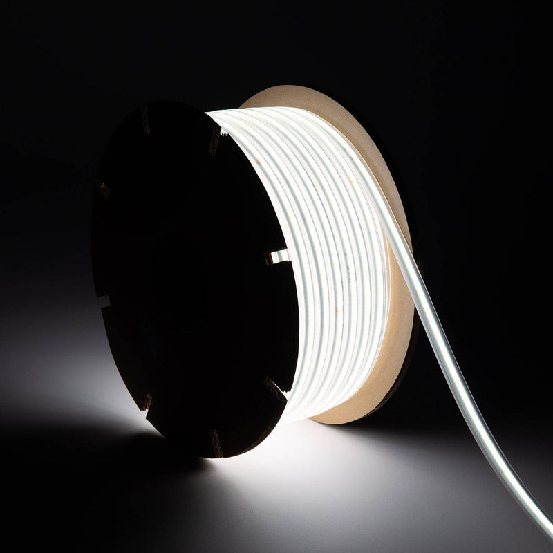 220-240V AC 8W/M Dimmable LED COB Strip Light 720Lm/M IP65 50m