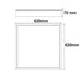 Surface kit for square LED Panel 620x620mm - LED Accessories - Ledex Lighting UK