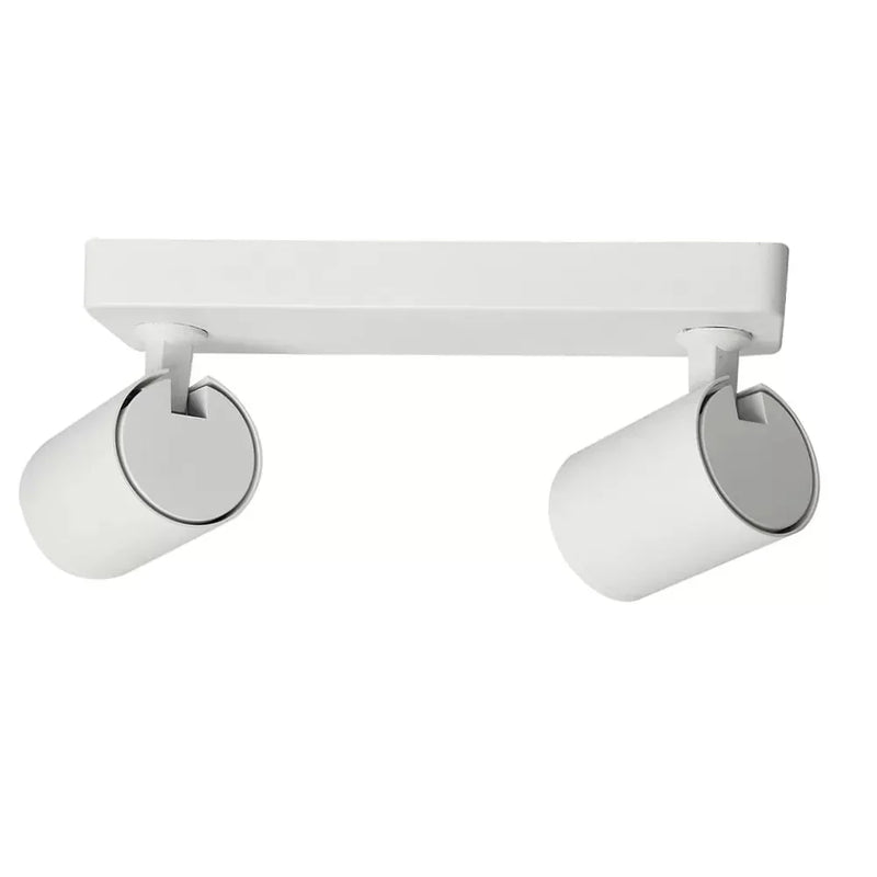 Surface Mounted Adjustable LED Spotlight in White for 2 Phase GU10 - Flood & Spot Lights - Downlights
