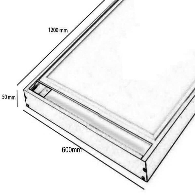 Surface Mounted LED Panel Frame 120x60x5cm - Ceiling Light Fixtures - Accessories