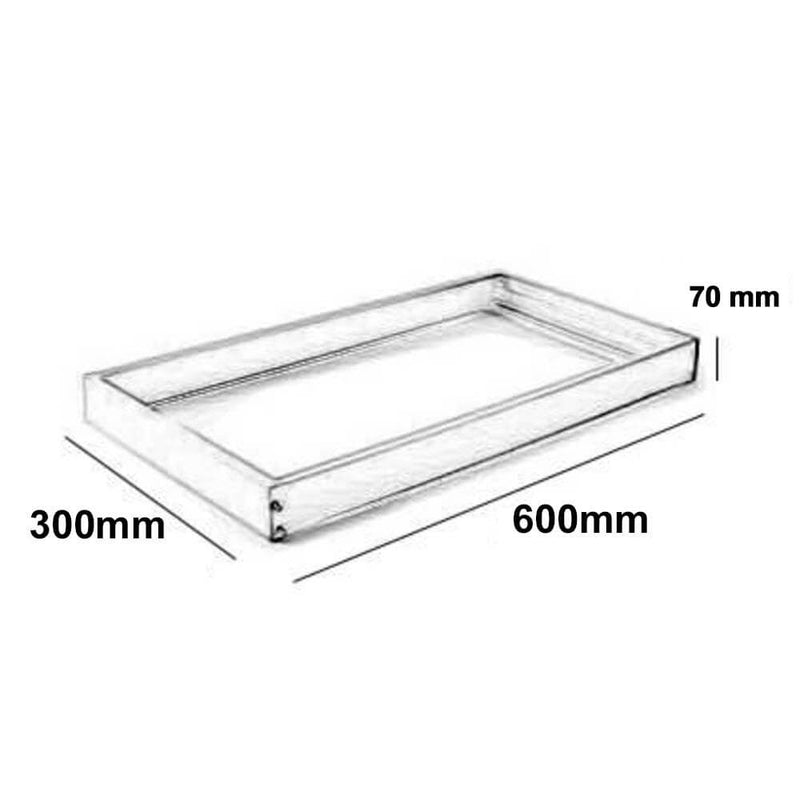 Surface Mounted LED Panel Frame 60x30x6.8cm - Lighting Accessories - Panels