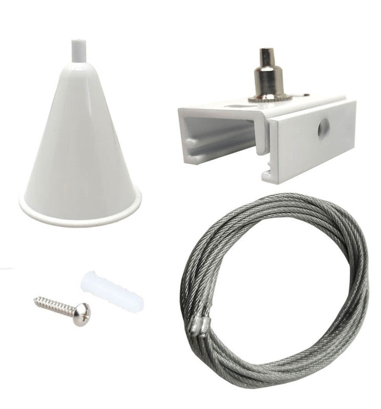 Suspension kit for 3-Phase Track in White - Track Lighting Accessories - Accessories