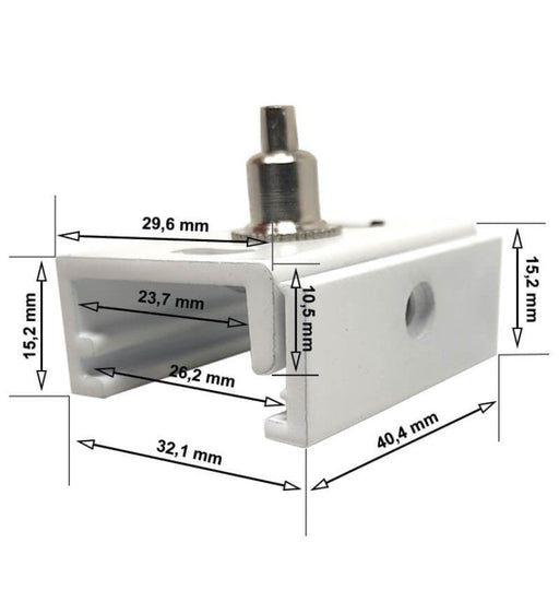 Suspension kit for 3-Phase Track in White - Track Lighting Accessories - Accessories