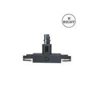 T-shaped 3 Circuit Track Light Connector in Black - Track Lighting Accessories - Accessories