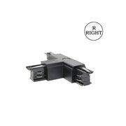 T-shaped 3 Circuit Track Light Connector in Black - Track Lighting Accessories - Accessories