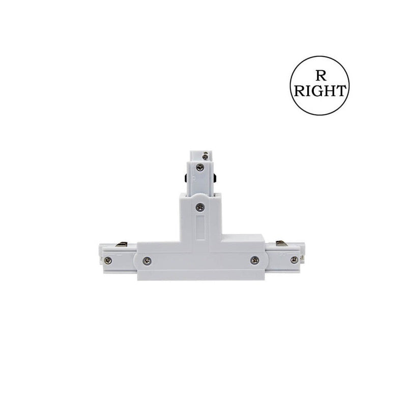 T-shaped 3 Circuit Track Light Connector in White - Track Lighting Accessories - Accessories