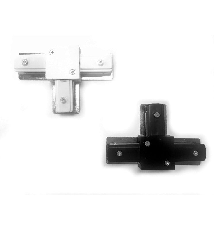 T-shaped Connector Black for Single Phase REINFORCED LED Track - Track Lighting Accessories - Track Lighting