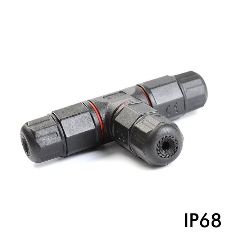 T Waterproof Cable Connector - IP68 for professional installations - Electronics Component Connectors - Accessories