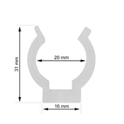 T8 LED Tube Light Clips 2 Units - Lighting Accessories - Lamps