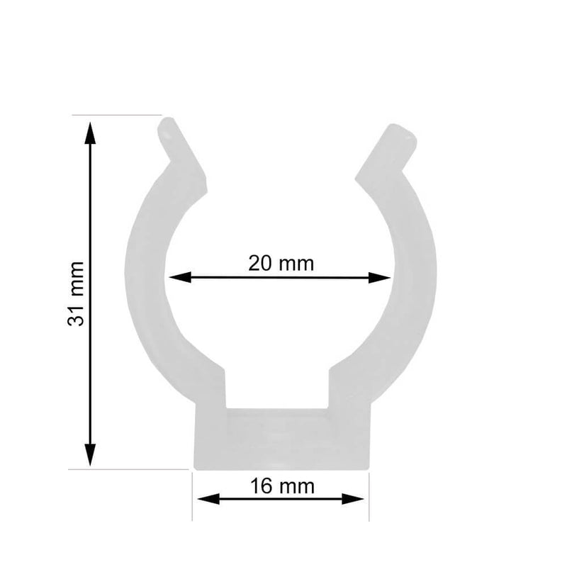 T8 LED Tube Light Clips 2 Units - Lighting Accessories - Lamps
