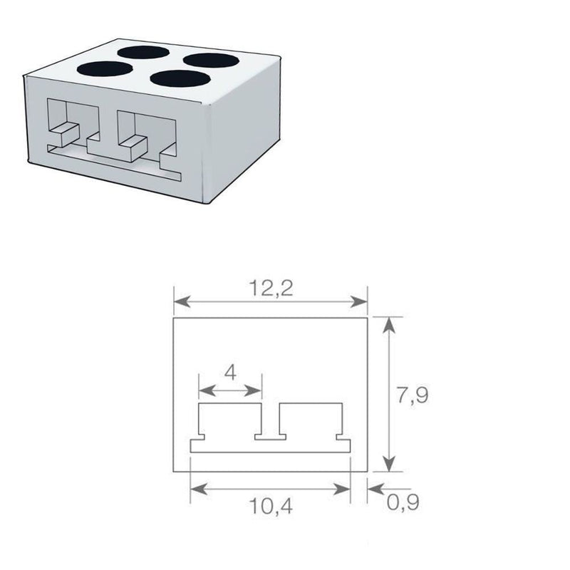 Terminal Block Connector 10mm - Lighting Accessories - Accessories