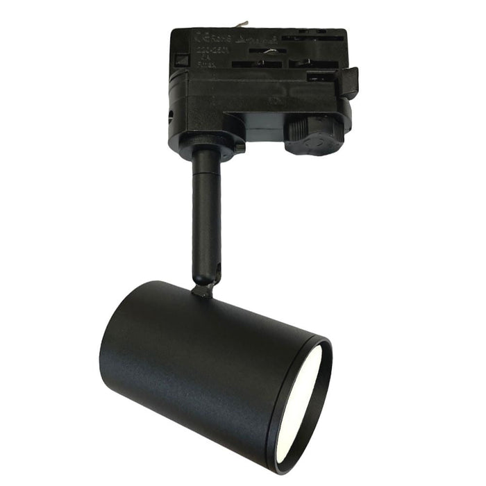 Three-phase track spotlight for LED GU10 bulb BLACK - LED Tracking Light - Ledex Lighting UK