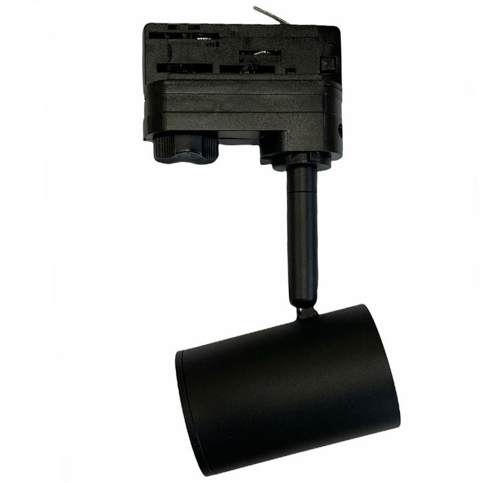 Three-phase track spotlight for LED GU10 bulb BLACK - LED Tracking Light - Ledex Lighting UK