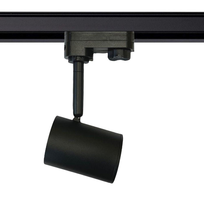 Three-phase track spotlight for LED GU10 bulb BLACK - LED Tracking Light - Ledex Lighting UK