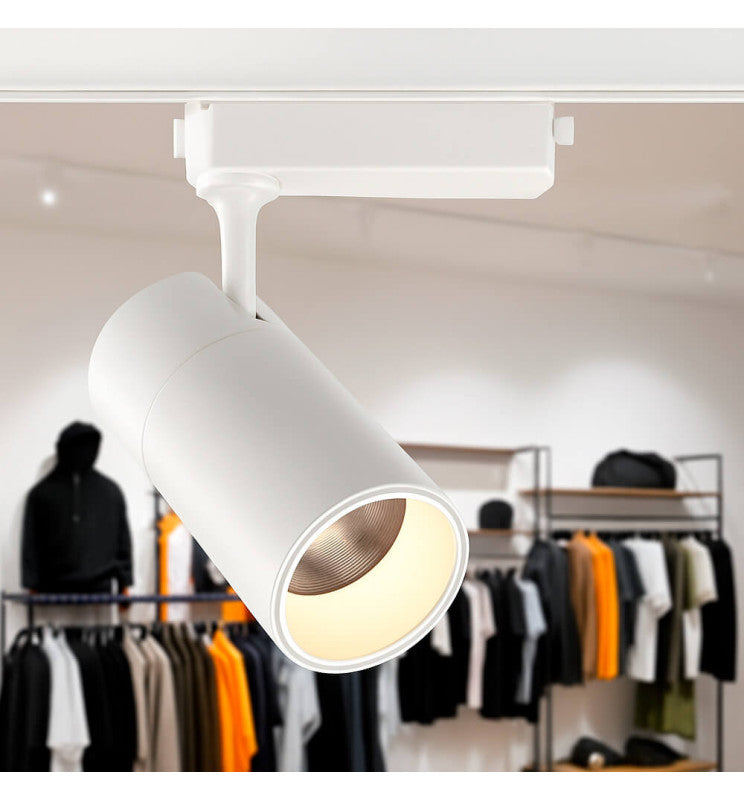 30W LED Track Light PARIS White Single-Phase with Bridgelux Chip UGR11 24º