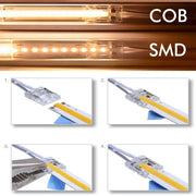 Transparent Connector for COB and SMD LED Strip 1m x 10mm - Lighting Accessories - Accessories