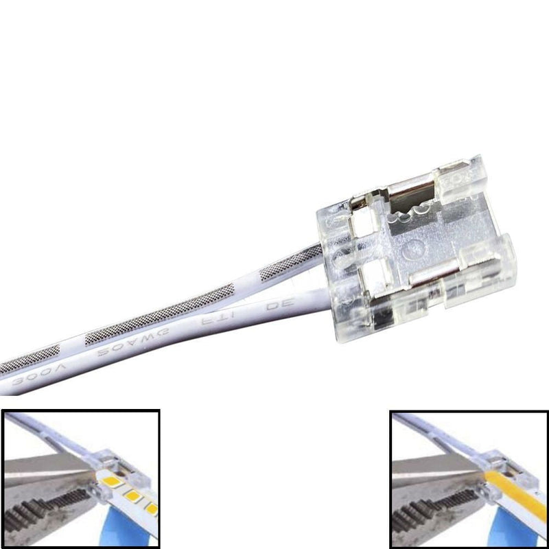 Transparent Connector for COB and SMD LED Strip 10mm - LED Accessories
