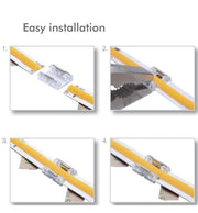Transparent Union Connector for COB + SMD LED Strips 8mm - 10mm IP20 - Electronics Component Connectors - Accessories