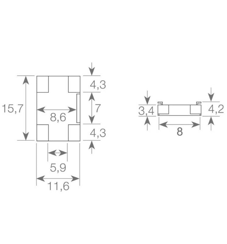 Transparent Union Connector for COB + SMD LED Strips 8mm - 10mm IP20 - Electronics Component Connectors - Accessories