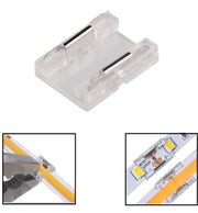 Transparent Union Connector for COB + SMD LED Strips 8mm - 10mm IP20 - Electronics Component Connectors - Accessories