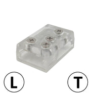 Transparent Union L&T Connector for LED Strips 10mm IP20 - Lighting Accessories - Accessories