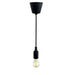 TURIN Black Pendant housing for E27 bulb - Housing - Ledex Lighting UK