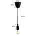 TURIN Black Pendant housing for E27 bulb - Housing - Ledex Lighting UK