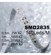 Dimmable OULU LED Wall Light in Black 0.44m 0.94m 1.44m 1.94m - LED Wall light