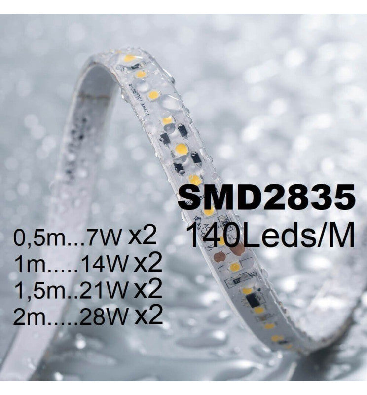 Dimmable OULU LED Wall Light in Black 0.44m 0.94m 1.44m 1.94m - LED Wall light