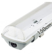Waterproof Housing for Two LED Tubes 150cm IP65 - LED Batten